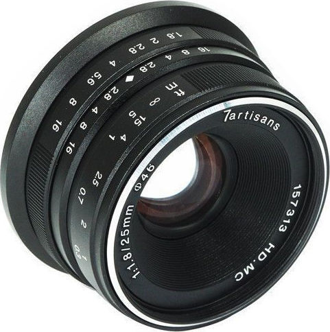 7artisans Crop Φωτογραφικός Φακός Photoelectric 25mm f/1.8 Σταθερός για Sony E Mount Μαύρος