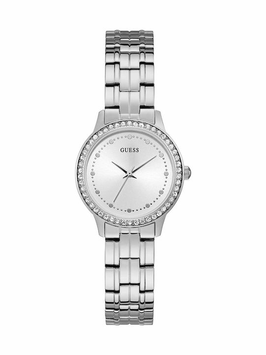 Guess Women's Watch with Silver Metal Bracelet