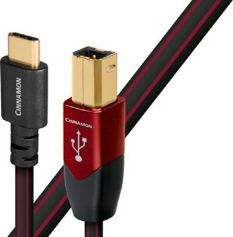 Audioquest Regular USB 2.0 Cable USBC male USBB male 1.5m (Cinnamon