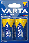 Varta LongLife Power Αλκαλικές Μπαταρίες D 1.5V 2τμχ