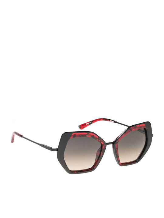 Etnia Barcelona Sahara Women's Sunglasses with Black Metal Frame and Black Gradient Lens