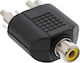 InLine Konverter RCA weiblich zu RCA männlich 1Stück 99311