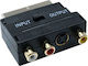 InLine Convertor Scart Masculin în RCA / S-Video Feminin 1 Bucată 89953D