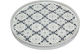 Zaros Dekorative Runde Betondekorative Platte Grau 30x30x2.5cm