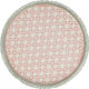 Zaros Zaros Dekorative Runde Betonplatte Rosa 22x22cm