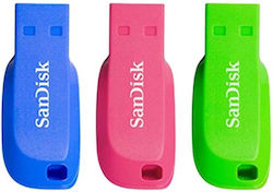 Sandisk Cruzer Blade 16GB USB 2.0 Πολύχρωμο