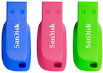 Sandisk Cruzer Blade 16GB USB 2.0 Stick Mehrfarbig