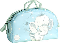 Pekebaby Bag Stroller Light Blue Stroller Bag Elephant