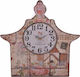 Fylliana Antikes Wanduhr Hölzernes Mehrfarbig 39x40cm