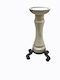Fylliana Candle Holder suitable for Tealights Ceramic in White Color 13x14x36.5cm 1pcs
