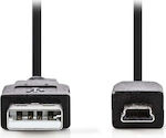 Nedis USB 2.0 Cable USB-A male - mini USB-B male 3m (CCGP60300BK30)