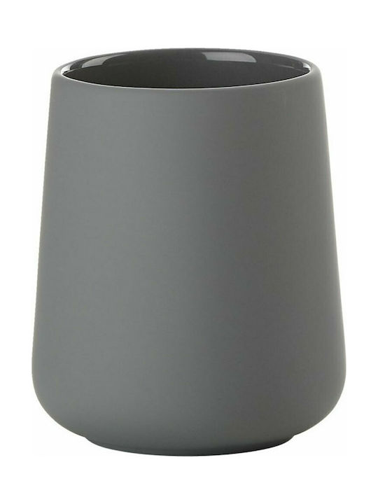 Zone Denmark Nova One Ceramic Cup Holder Countertop Gray