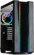 Inter-Tech S-3901 Impulse Gaming Midi Tower Κουτί Υπολογιστή με RGB Φωτισμό Μαύρο