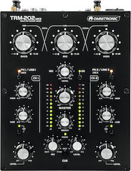Omnitronic TRM-202MK3 Analoger Mischpult 2 Kanäle