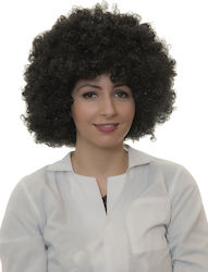 Carnival Wig Afro Brunette Hippie