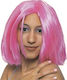 Karnevalsperücke Gerade Rosa