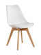 Nadine Kitchen Polypropylene Chair White 48x54x83cm 2pcs