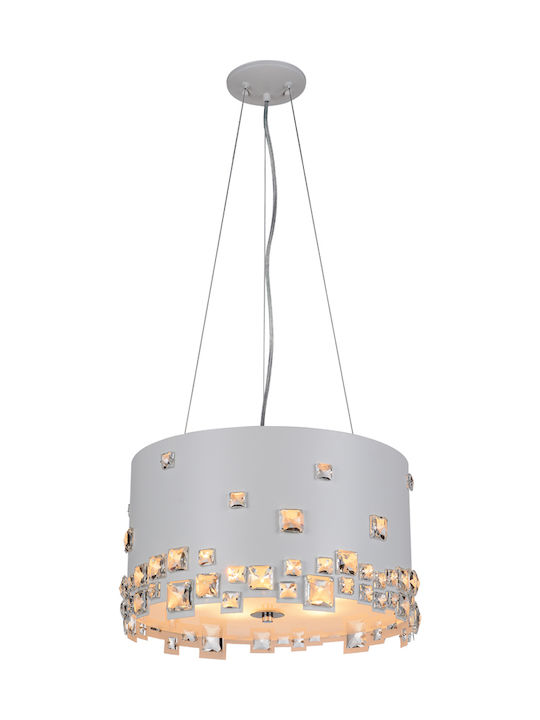 Ravenna Glass 280 Pendant Light Single-Light White