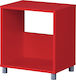 Box 1 Rectangular Wooden Side Table Red L39xW30xH43cm