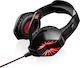 Modecom VOLCANO MC-839 SWORD Über Ohr Gaming-Headset mit Verbindung 3,5mm / USB Schwarz