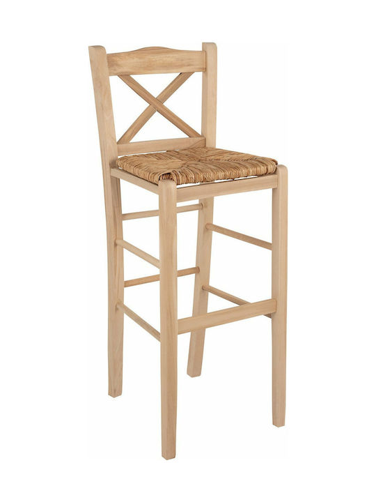 Stool Bar Wicker Beige 41x42x105cm