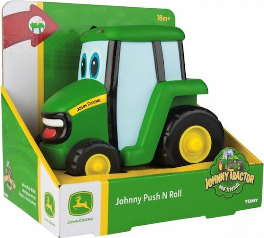 Tomy John Deere Johnny Трактор Количка с Натискане и Търкаляне за 1.5+ Години
