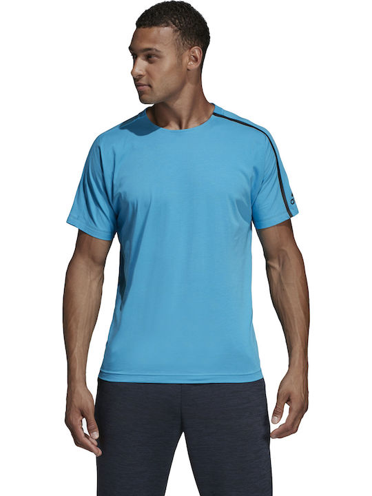 Adidas Z.N.E. Herren Sport T-Shirt Kurzarm Blau