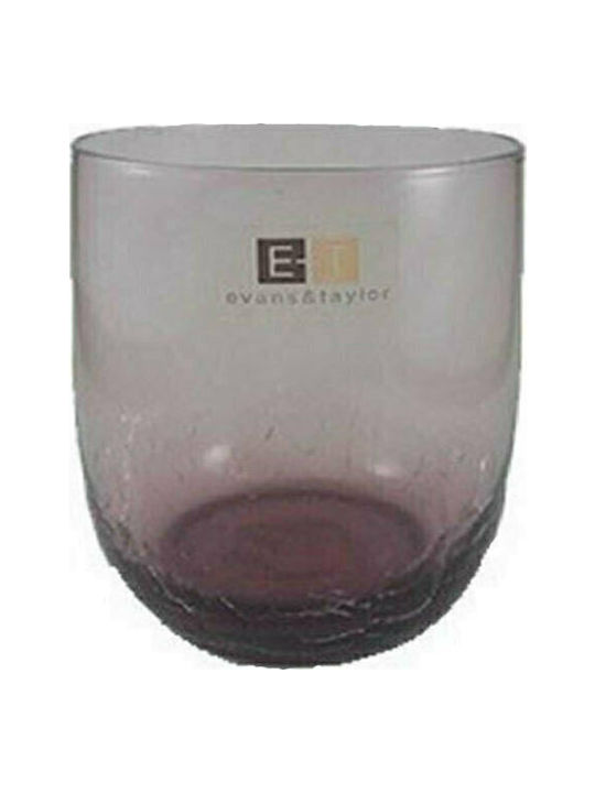 Whisky glasses 6pcs. purple Chisel by Evans & Taylor 460ml