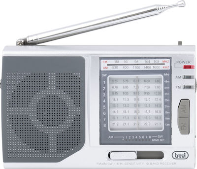 Trevi 728 MB Mini Radio Battery Silver