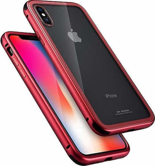 Back Cover Σιλικόνης Μαγνητικό Κόκκινο (iPhone XS Max)