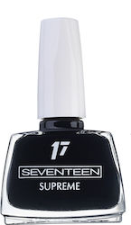 Seventeen Supreme Gloss Βερνίκι Νυχιών Μαύρο 33 12ml