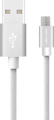 Jellico Braided USB 2.0 to micro USB Cable Ασημί 1m (GS-10)