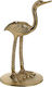 Inart Decorative Bird made of Metal 12x10x20cm 1pcs