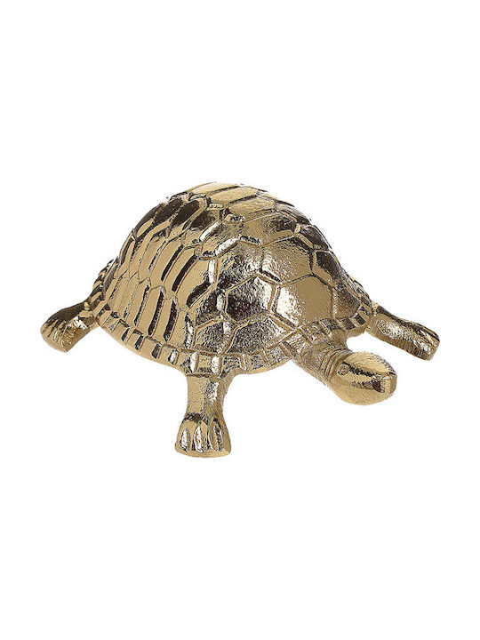 Inart Dekorative Schildkröte aus Metall 13.5x9.5x5.5cm 1Stück