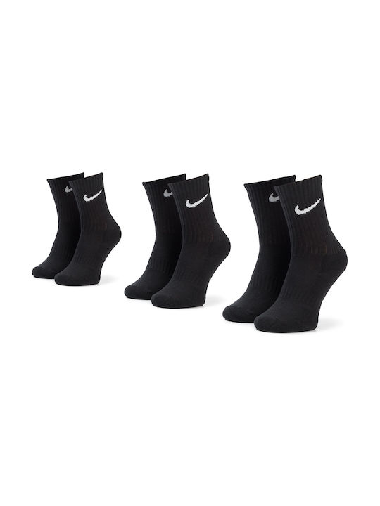 Nike Everyday Cushioned Αθλητικές Κάλτσες Μαύρες 3 Ζεύγη