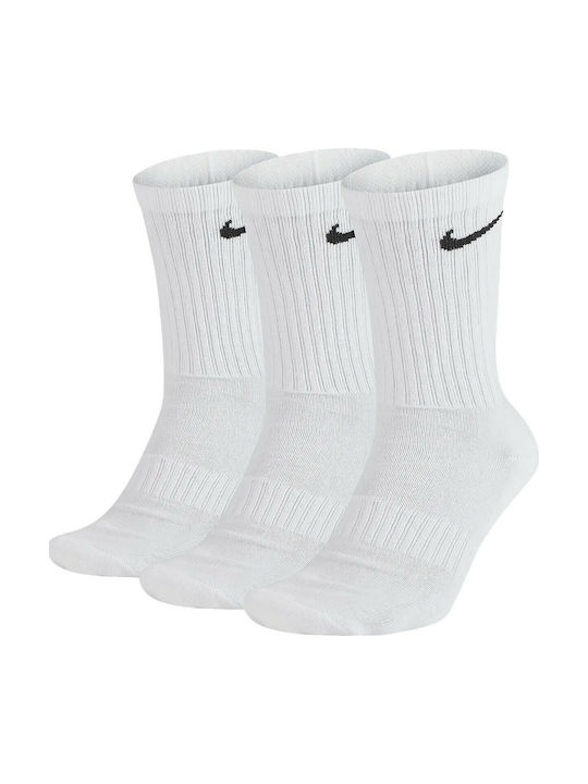 Nike Everyday Cushioned Athletic Socks White 3 Pairs