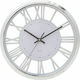 Inart Antique Wall Clock Plastic White Ø30cm 3-20-284-0120