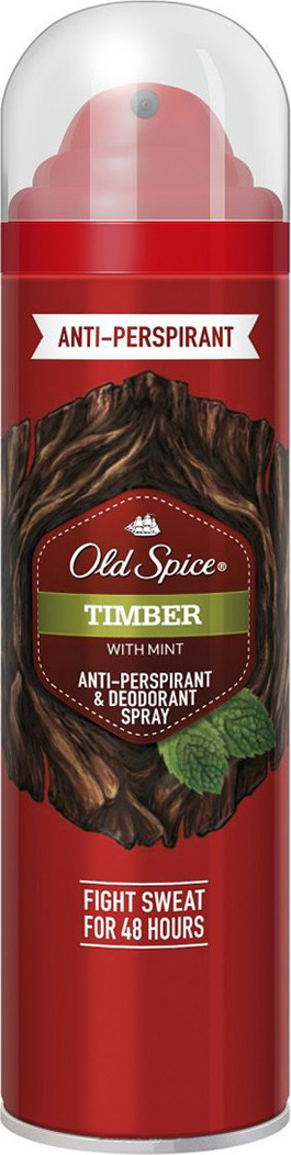 Old Spice Timber with Mint Antiperspirant & Deodorant Spray 125ml ...