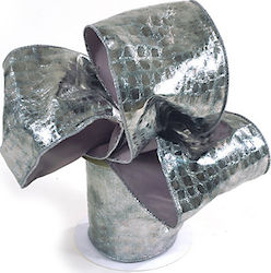 Zaros Christmas Ribbon Silver 1pc