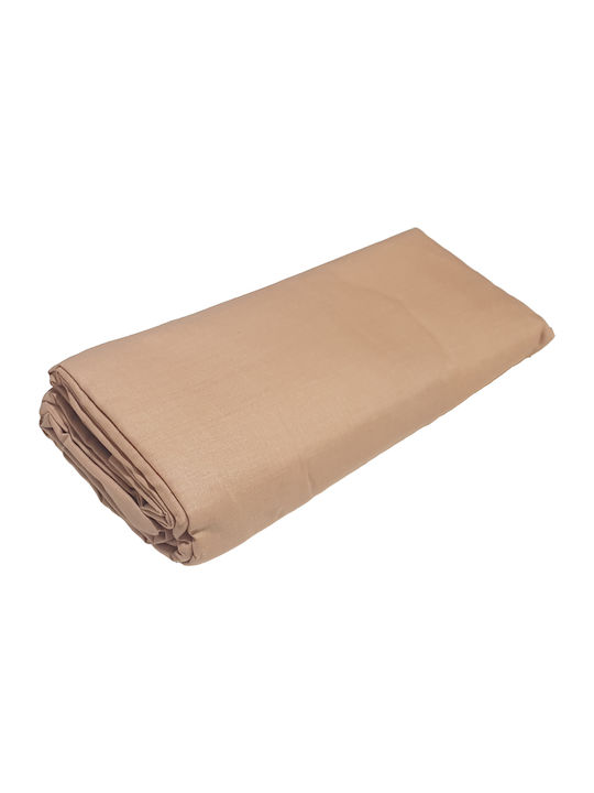 Le Blanc Sheet Double with Elastic 150x200+20cm. Cotton Line Beige