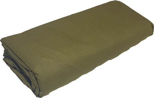 Le Blanc Cotton Line Σεντόνι Διπλό με Λάστιχο 150x200+20εκ. Χακί