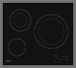 Hotpoint-Ariston HR 603 X Autonomous Cooktop with Ceramic Burners and Locking Function 58x51cm