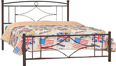 Κρεβάτι Υπέρδιπλο Μεταλλικό / Με Τάβλες 160x200cm