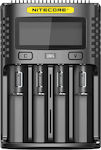 NiteCore UM4 Ladegerät 4 Batterien Li-Ion/Ni-Cd/Ni-MH Größe AA/AAA/D/18650/16340/26650/14500