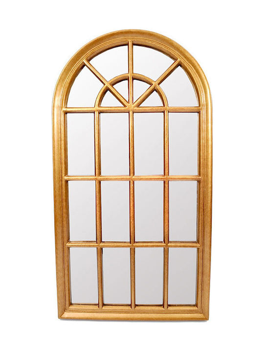 Fylliana Wall Mirror with Gold Plastic Frame 86x46cm 1pcs