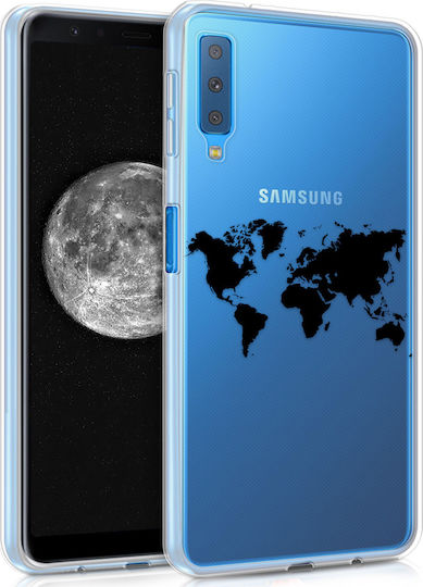 KWmobile Back Cover Σιλικόνης Μαύρο (Galaxy A7 2018)