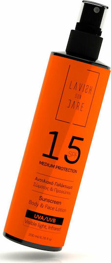 Lavish Care Loțiune Cu Protecție Solară Loțiune Antisolară Pentru Față Și Corp SPF15 În Spray 200ml