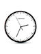 Esperanza Budapest Wall Clock Plastic Black Ø20cm