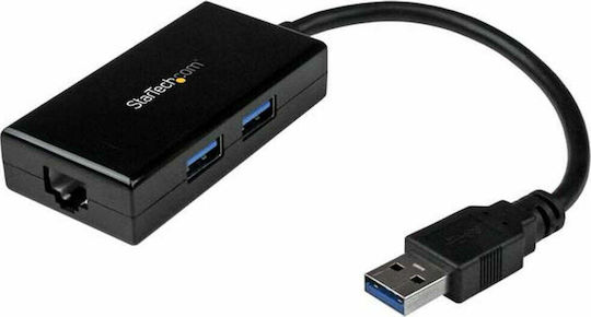 StarTech USB-Hub 2 Anschlüsse USB 3.0 mit USB-A Anschluss / Ethernet