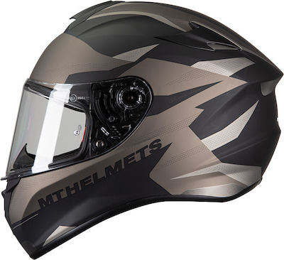 MT Targo Enjoy Full Face Helmet ECE 22.05 / DOT 1450gr E2 Matt Grey MTH000KRA273